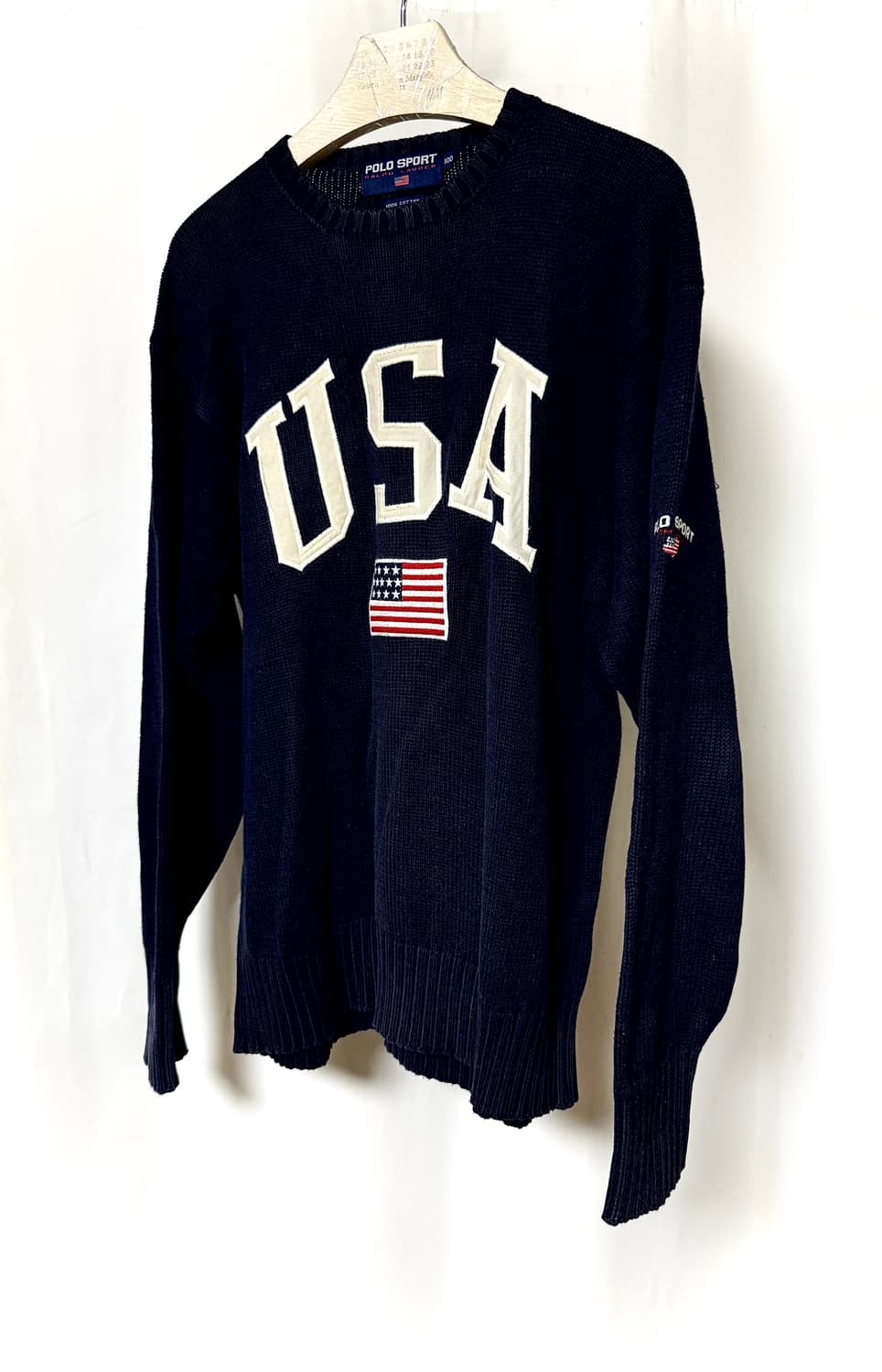 폴로 랄프로렌 90s 스포츠 시그니처 로고 니트 상품이미지1