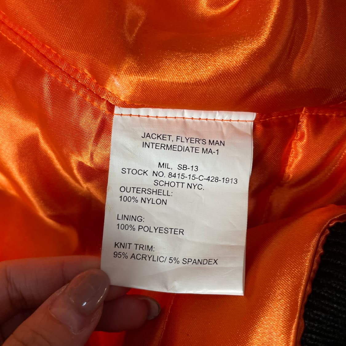 쇼트 MA-1 블랙 빅로고 항공점퍼 상품이미지8