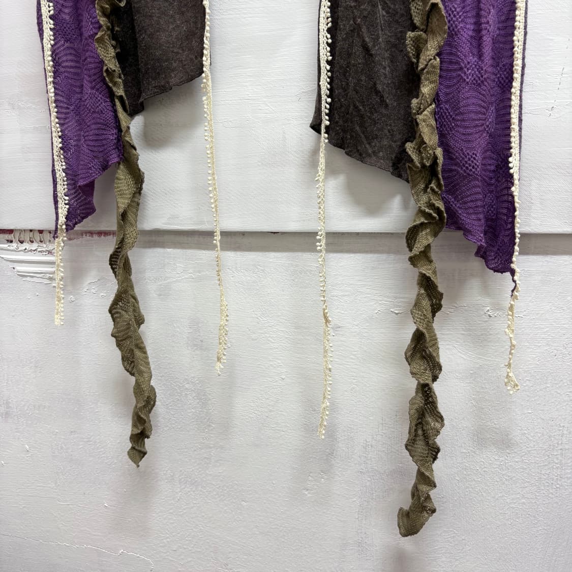 퍼플 모리걸 페어리 패치 프릴 레이스 머플러 JPN 상품이미지7