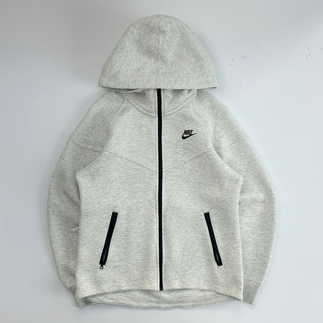 Nike 나이키 블랙로고 2-way 테크팩 멜란지 후드집업  상품이미지3