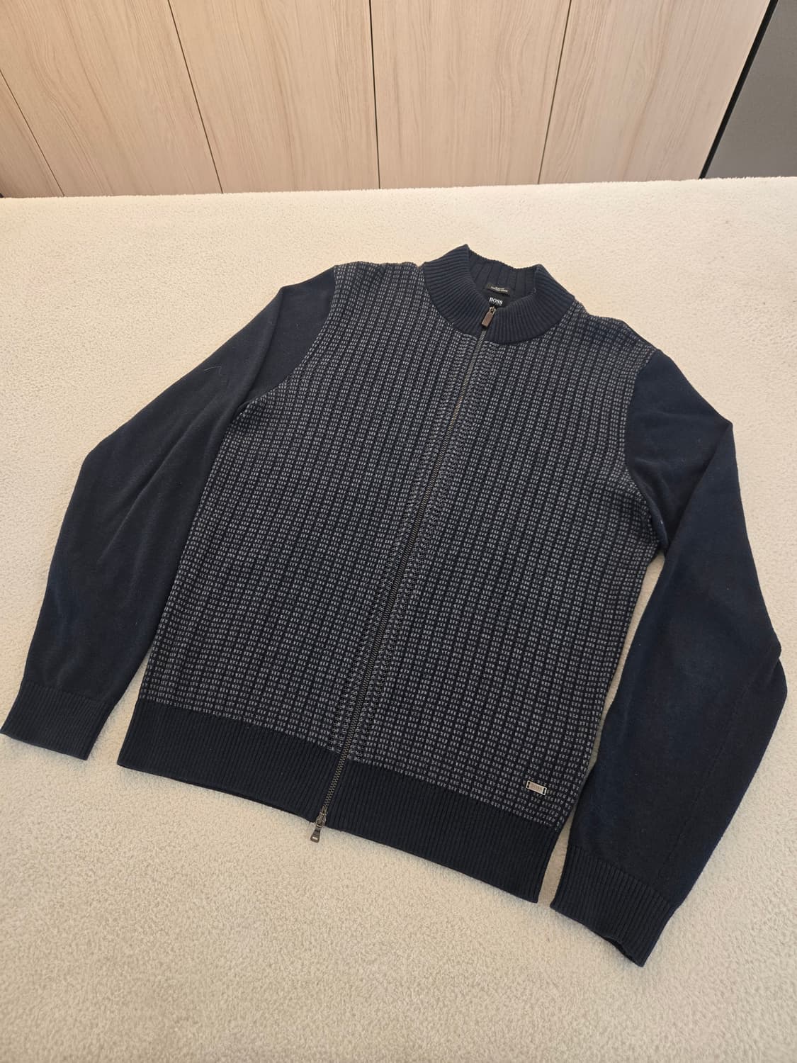 BOSS 남성 니트 집업 (아메카지 감성)가디건 S 상품이미지1
