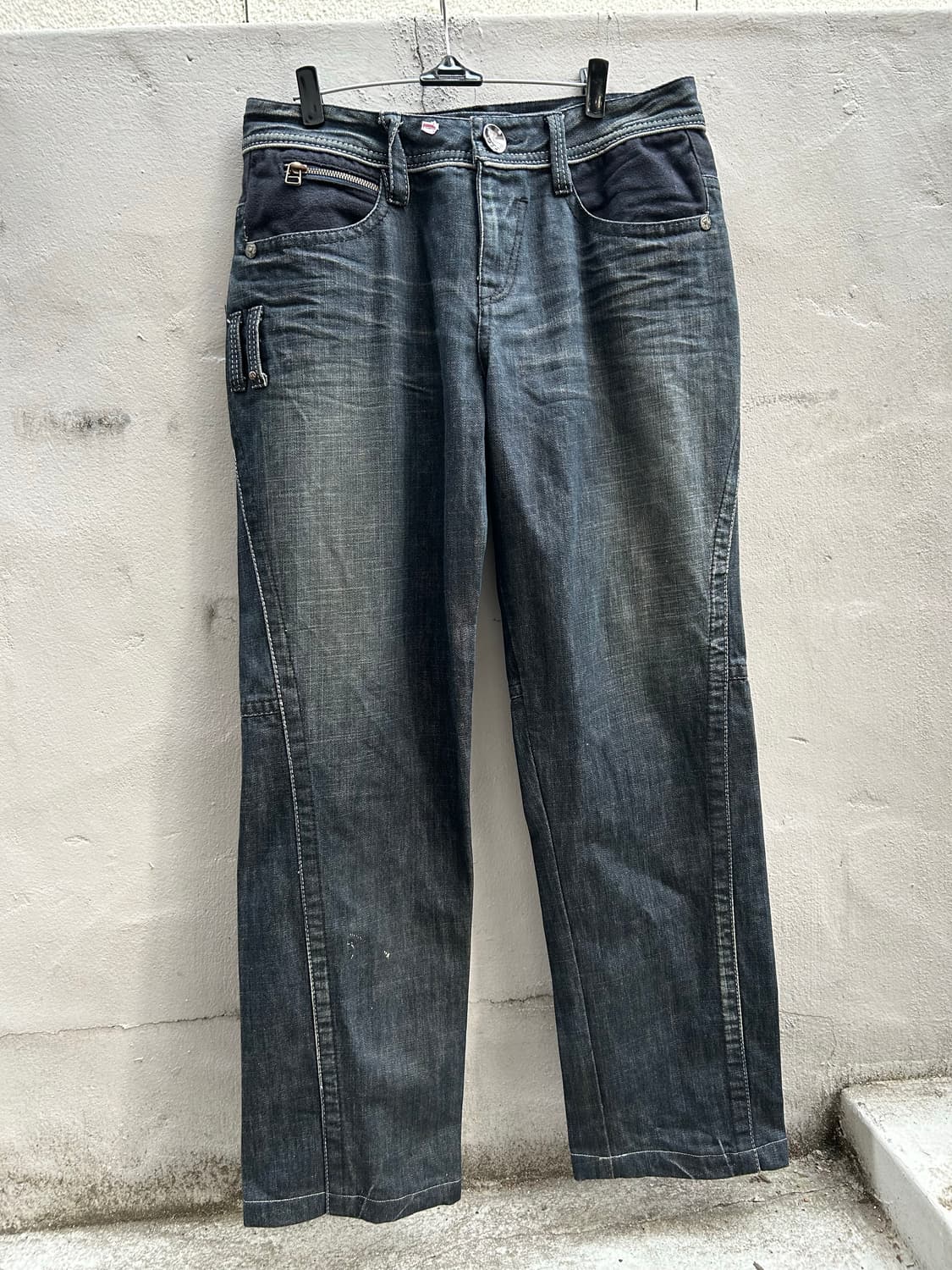 2000s Vtg Y2K 자수 디테일 팬츠 상품이미지3