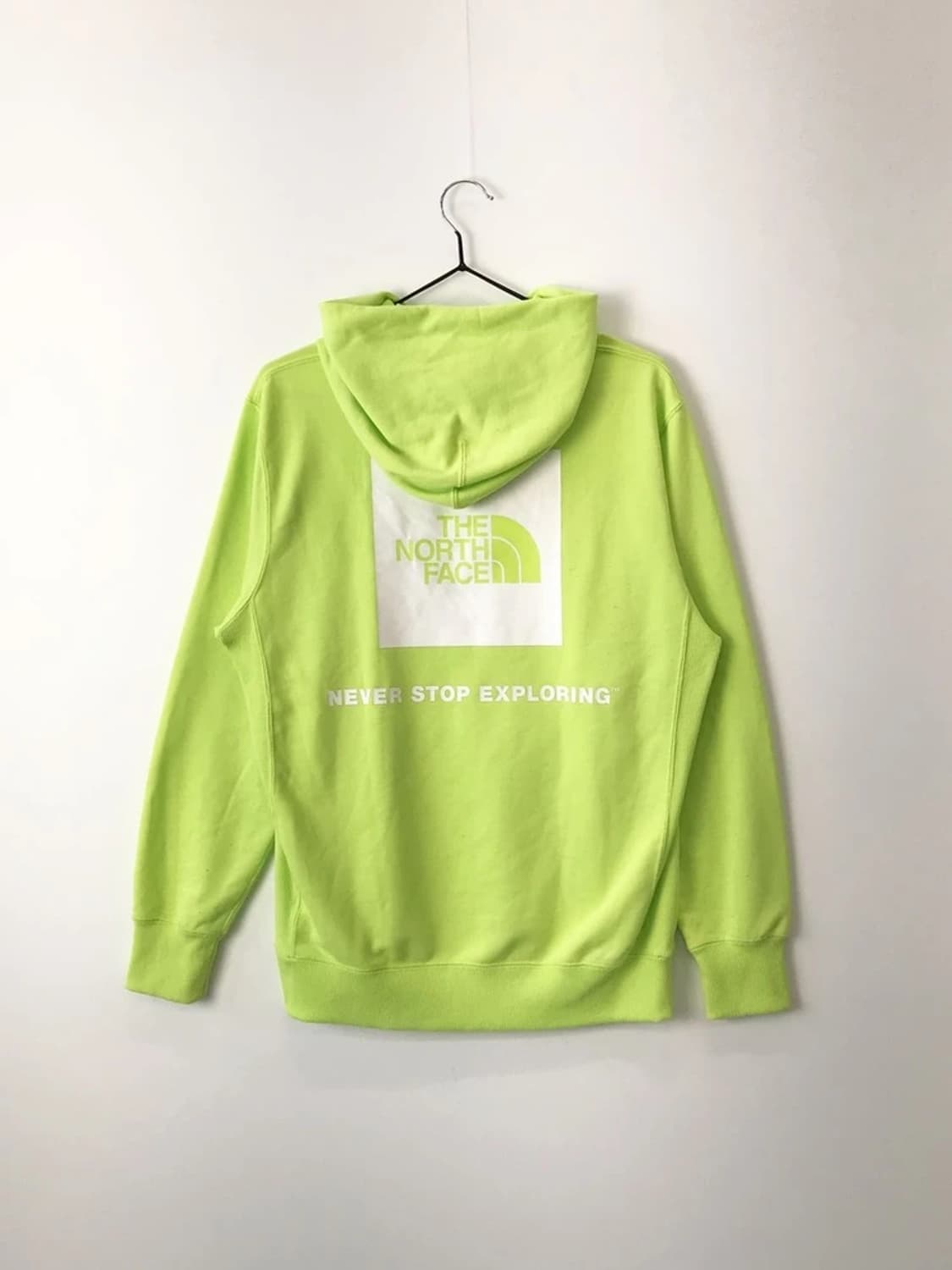 TNF Back Square Logo Lime Hoodie 상품이미지5