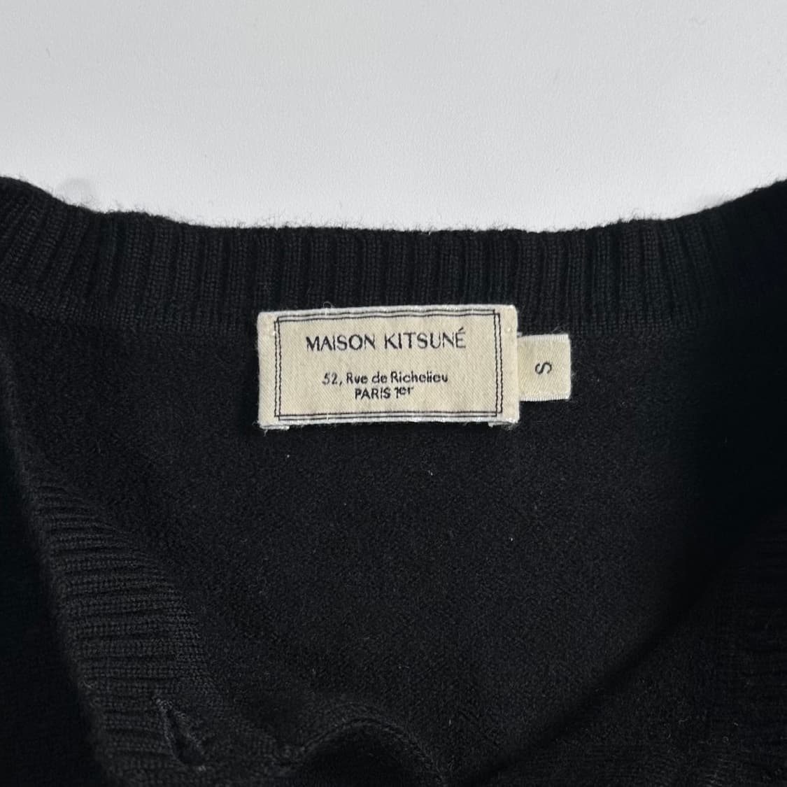 메종키츠네 더블 폭스 블랙 가디건 상품이미지5