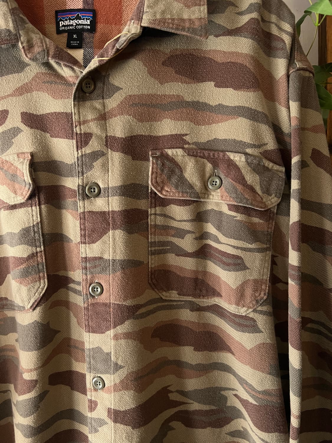 [XL]파타고니아 2포켓 우드랜드 패턴 오가닉 코튼 셔츠 상품이미지3