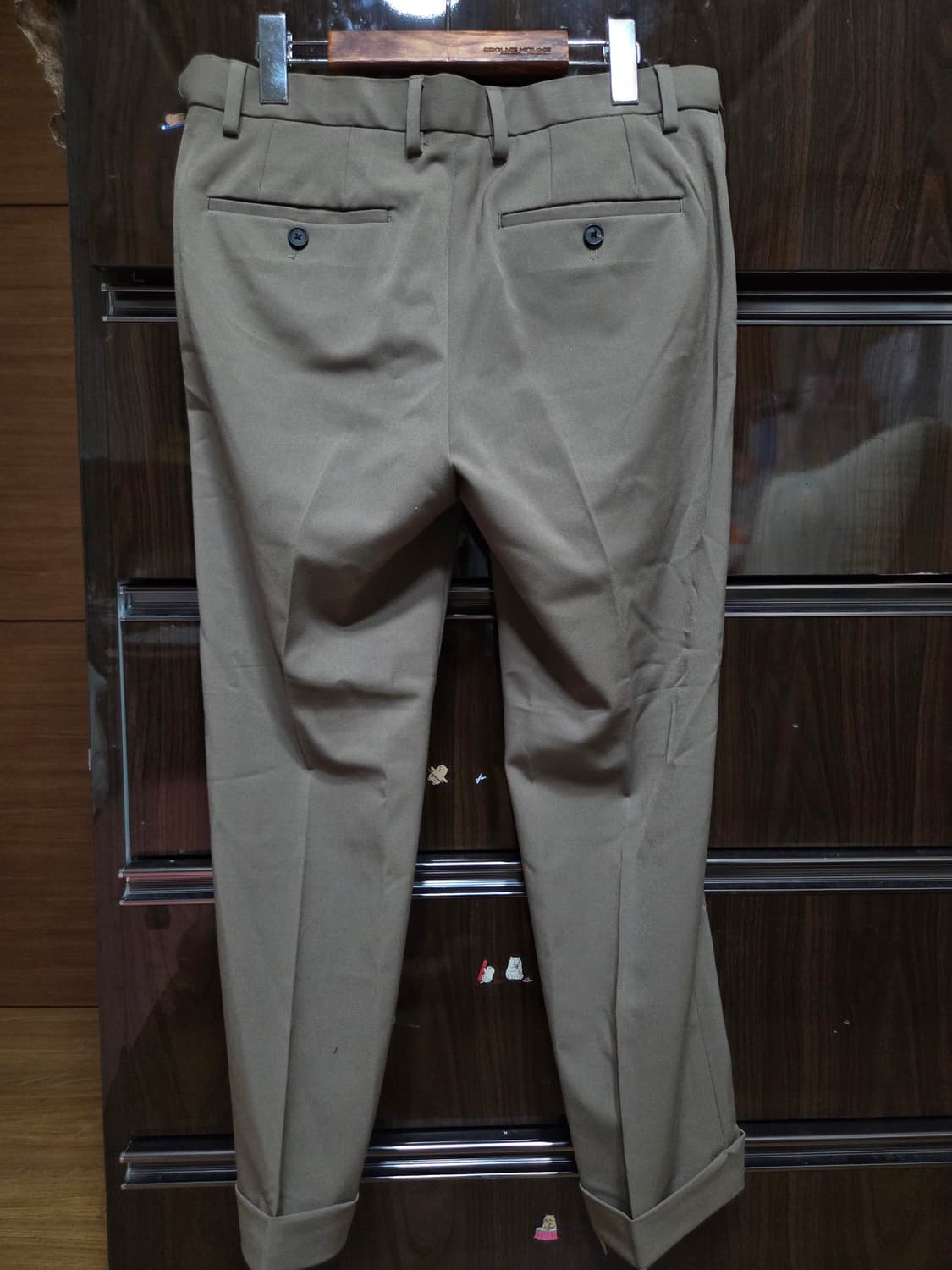 무신사 스탠다드 턴업 크롭 더스티 베이지 31 상품이미지3