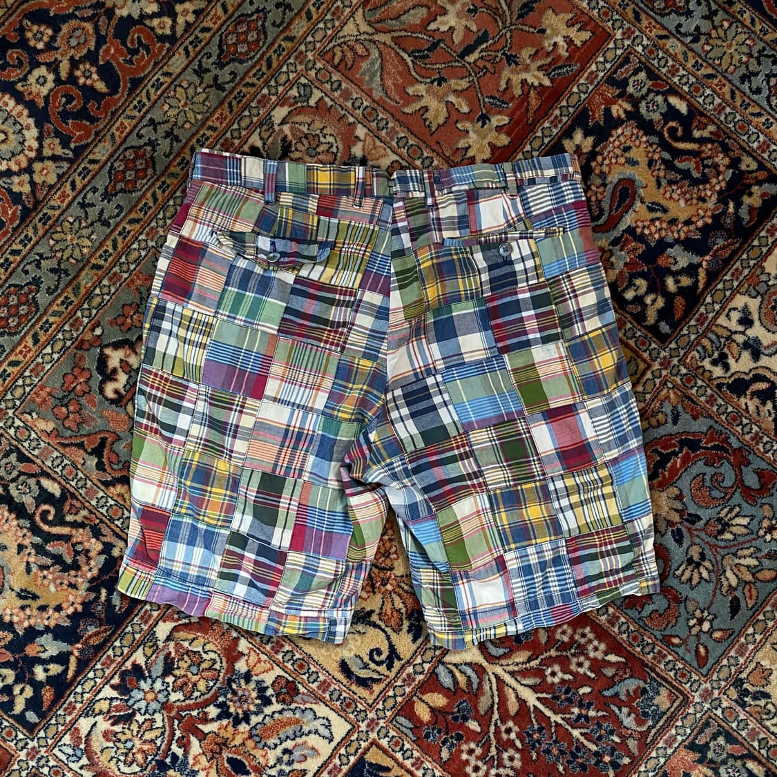 🌊Polo Madras patchwork shorts 상품이미지2