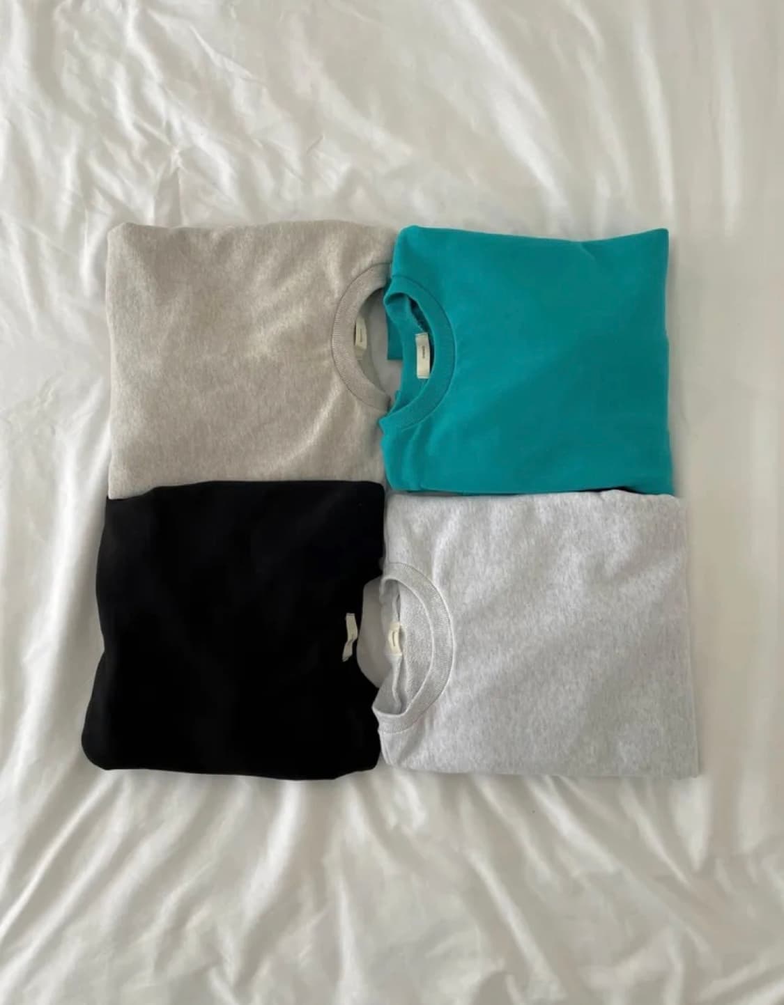 니어웨어 메이드 언유주얼리 모어리 맨투맨 스웻 / 블루그린 상품이미지2