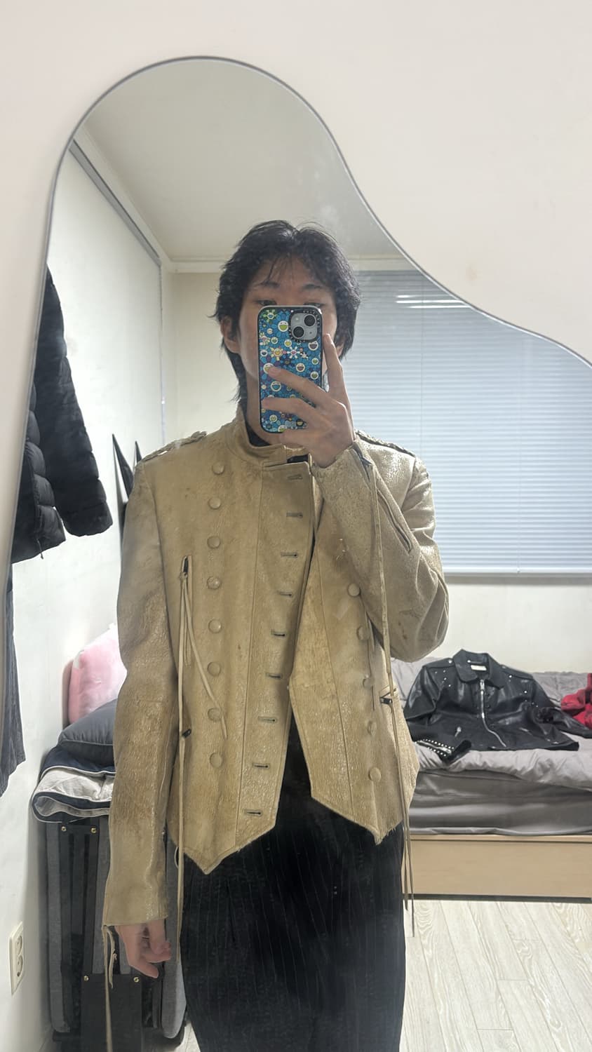 넘버나인 07ss 나폴레옹 레더 라이더 자켓 3사이즈 상품이미지3