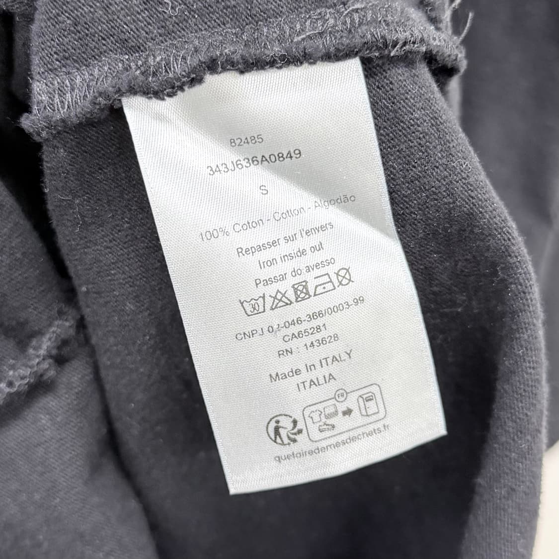 [S+급/S] 디올 꾸뛰르 빈티지 반팔 티셔츠 블랙 상품이미지7