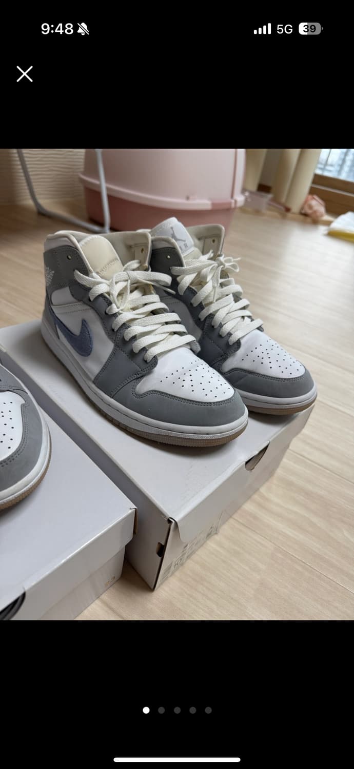 나이키 조던1 미드 울프 그레이 W270 상품이미지1