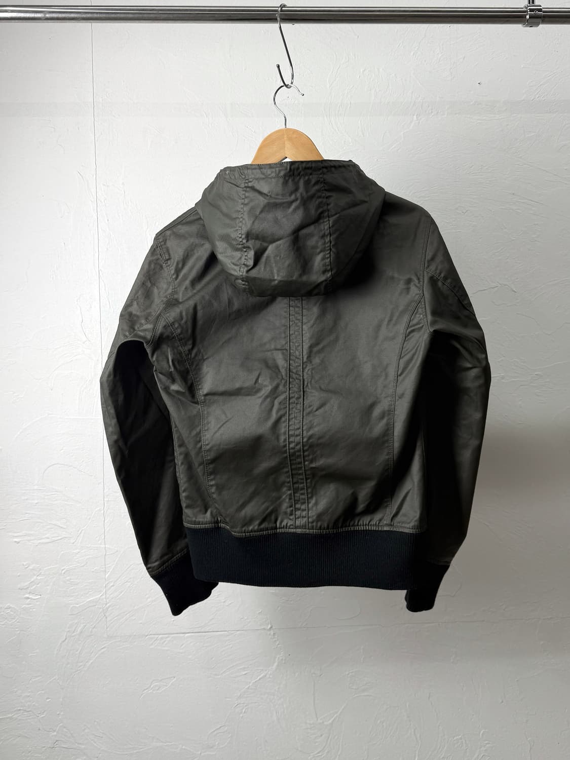 Coated Cloth 코팅 후드 자켓 상품이미지5