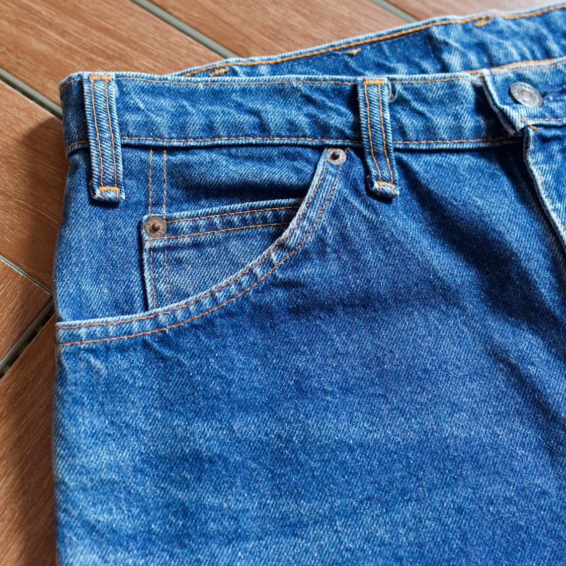 80-90’s Levi’s 517 orange tab denim 상품이미지4