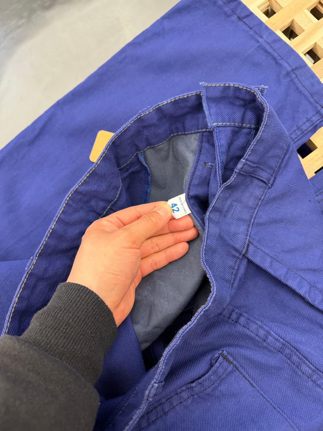 OLD VINTAGE WASHED NAVY FRENCH 프렌치워크팬츠 상품이미지3