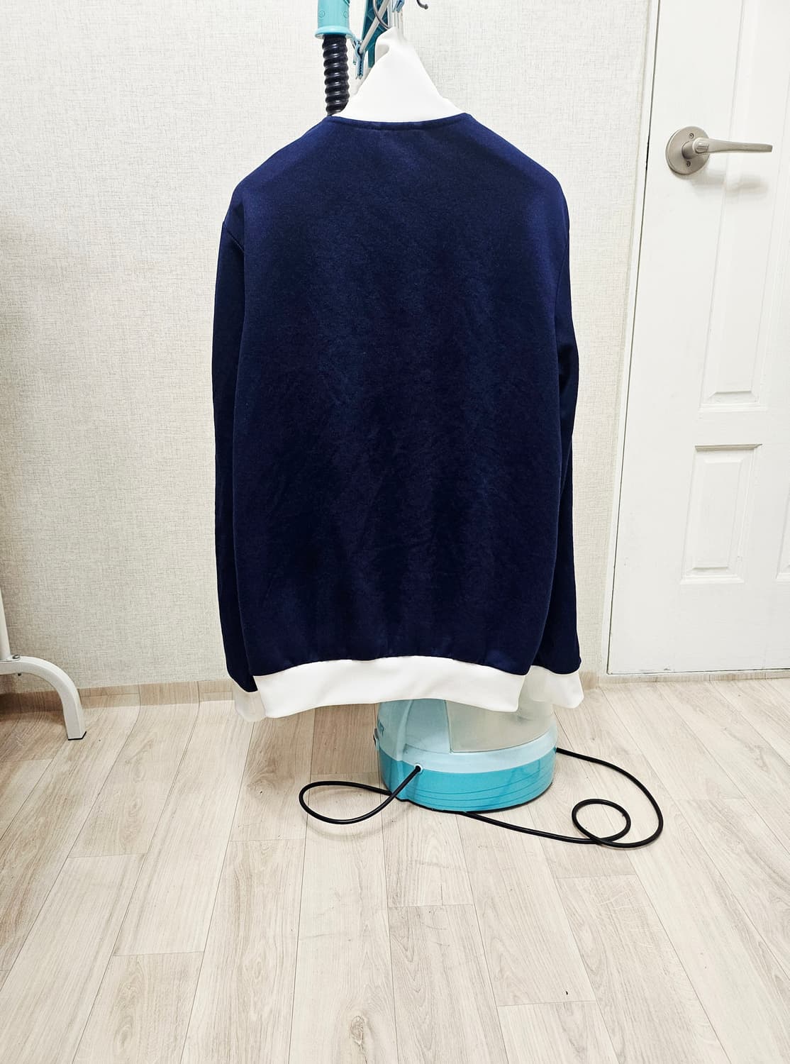 (95~100)M☆초대장급아디다스베켄바우어2중지퍼[화이트네이비]트랙탑져지 상품이미지6