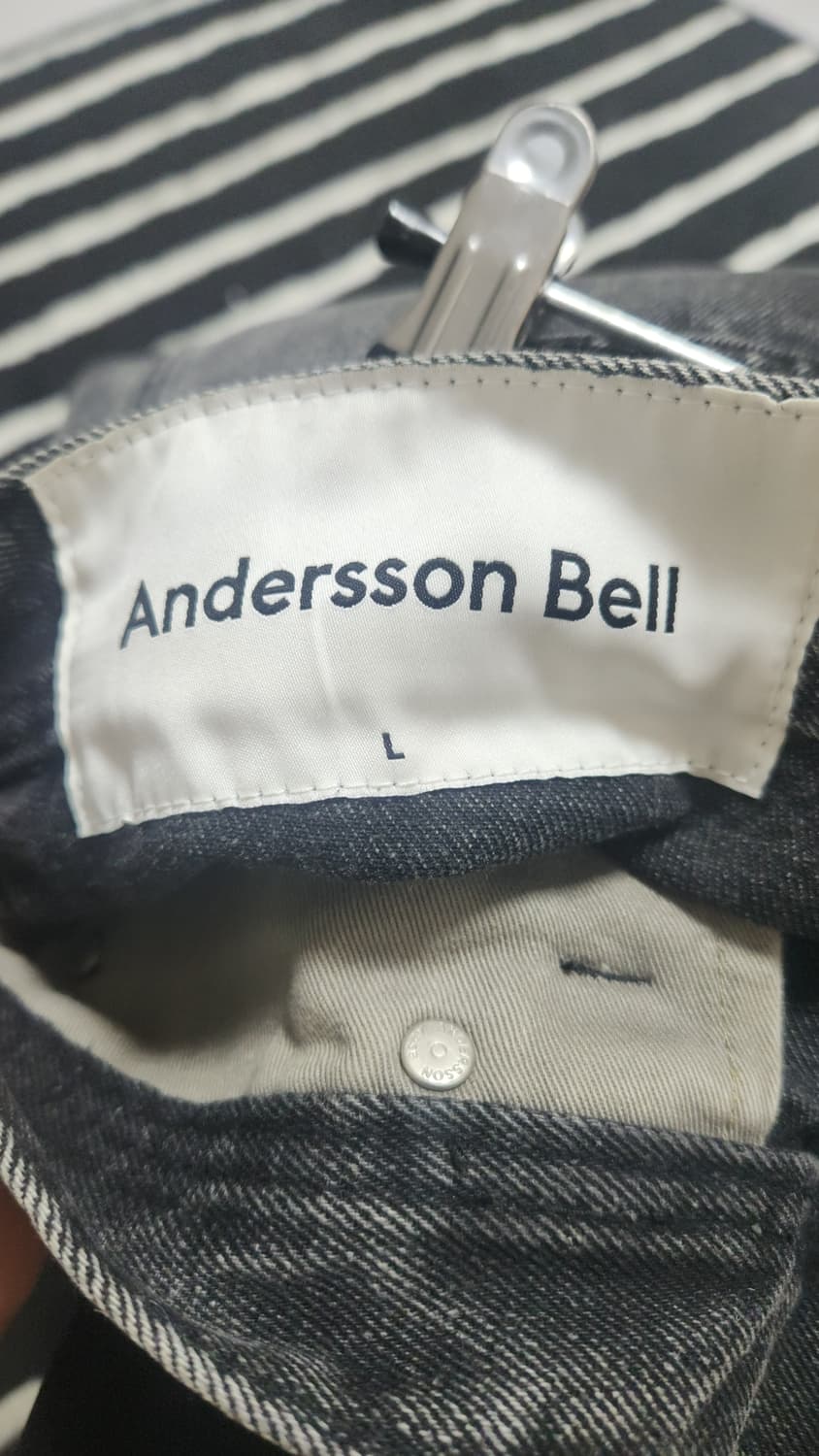 앤더슨벨 블리치드 워시드 지퍼 진 상품이미지4