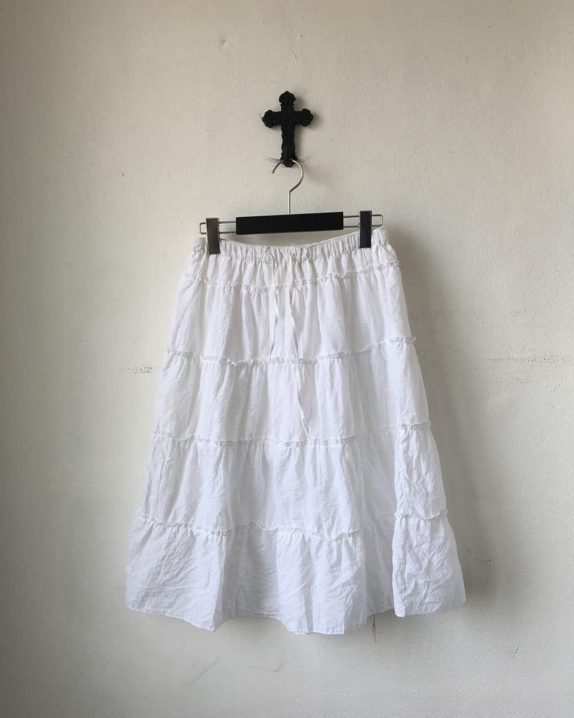 Layer white skirt 상품이미지1