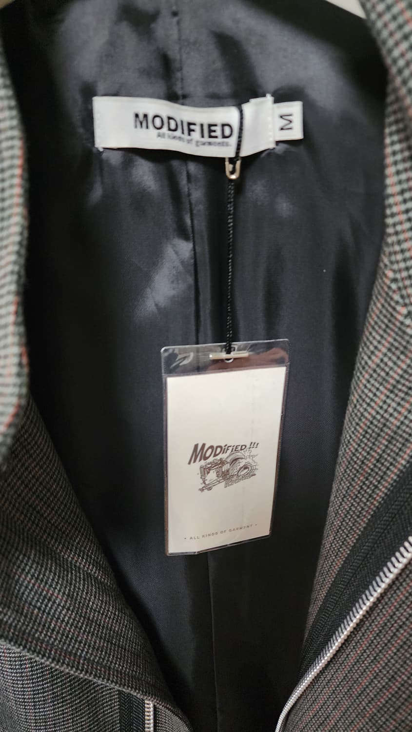 MODIFIED 체크 하프 코트 상품이미지5