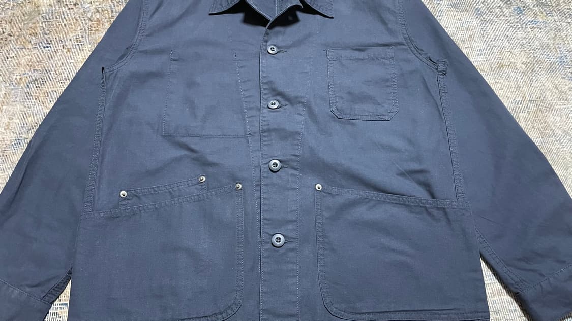 JPN 일본 빈티지 워크웨어 아메카지 네이비 초어자켓 커버올 워크자켓 M 상품이미지7