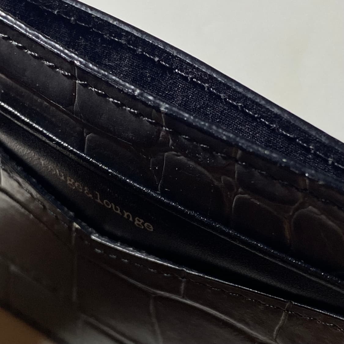 [정품] 루즈앤라운지 크로커다일 패턴 소가죽 카드지갑 상품이미지5