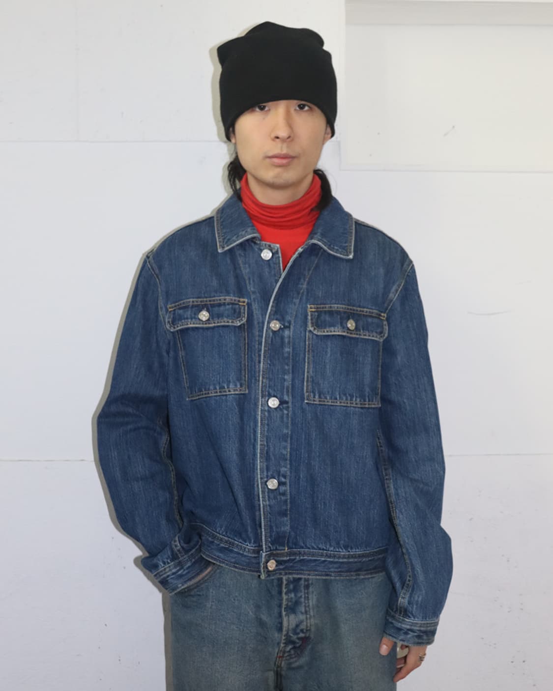 아워레가시 블루 워시 데님 자켓 상품이미지1