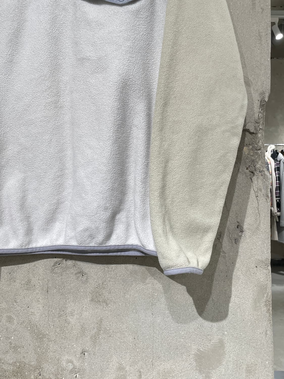 파타고니아 우먼 베이지 앤 화이트 스냅-T 플리스 상품이미지5