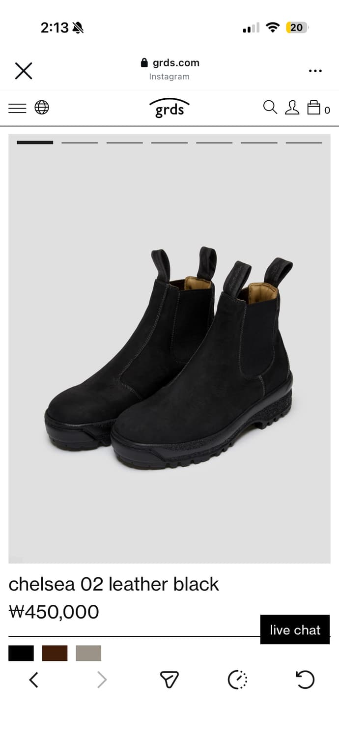 (새상품) 그라더스 첼시 02 black 상품이미지1