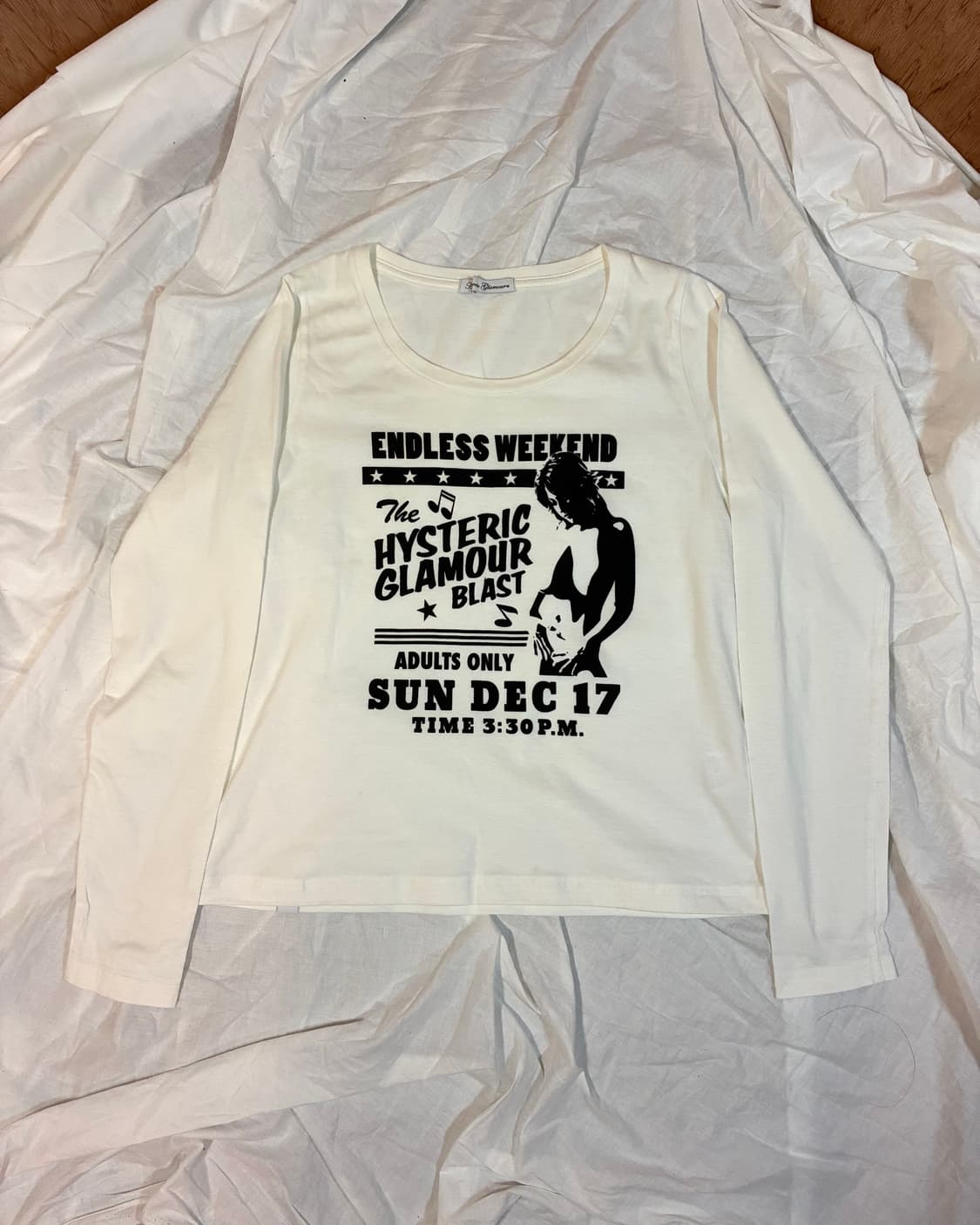 히스테릭 글래머 엔드리스 위켄드 롱슬리브 티셔츠 상품이미지1