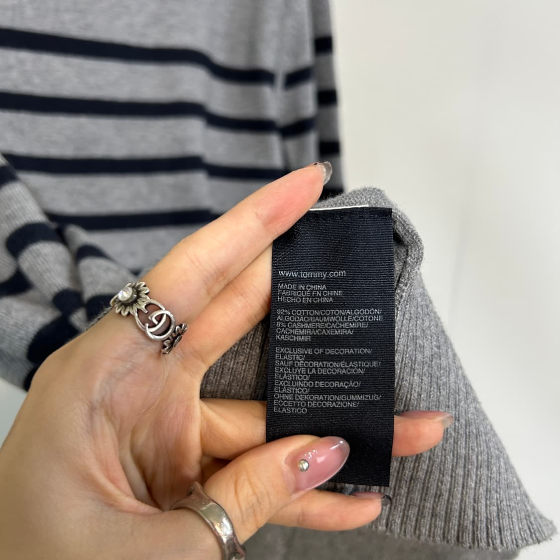 타미힐피거 남성 코튼 캐시미어 니트 100 M 상품이미지4