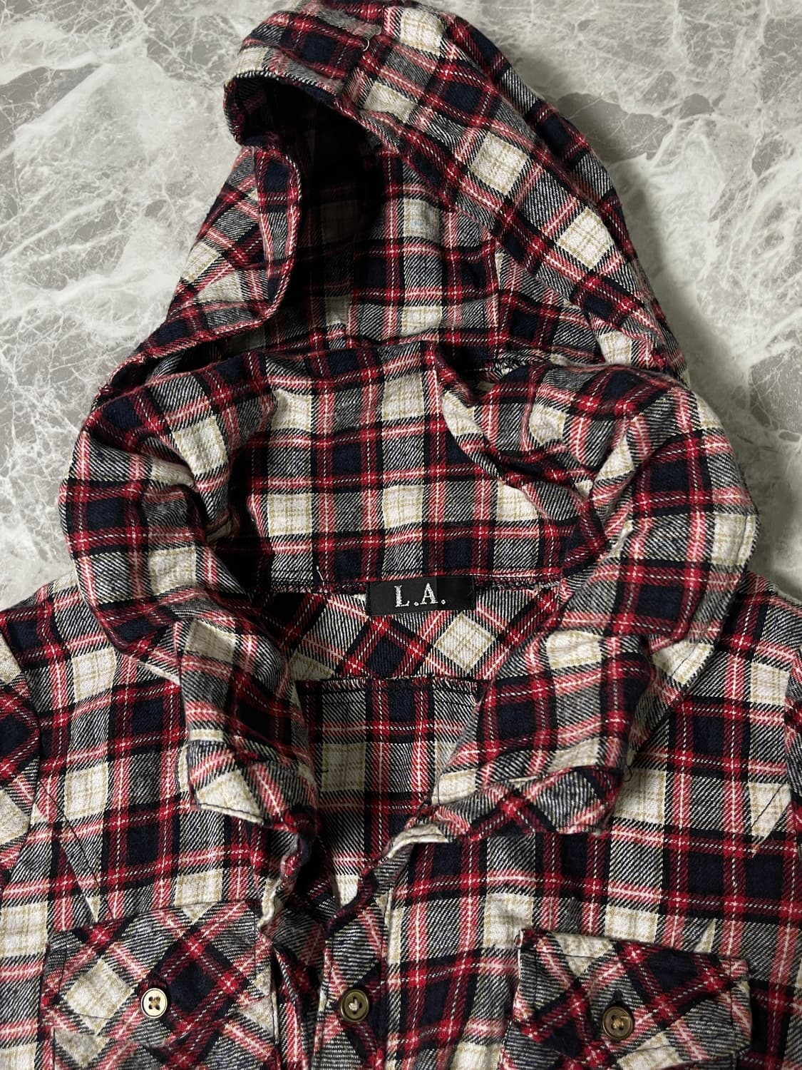 l.a check hoody shirt 상품이미지3