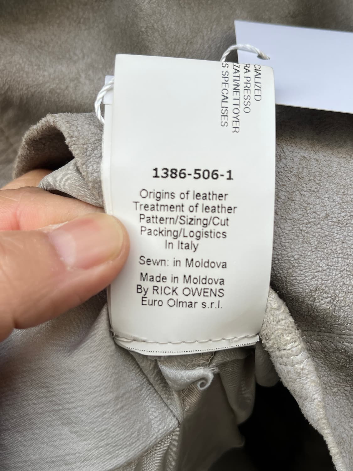 릭오웬스 사선 양가죽 자켓 상품이미지9