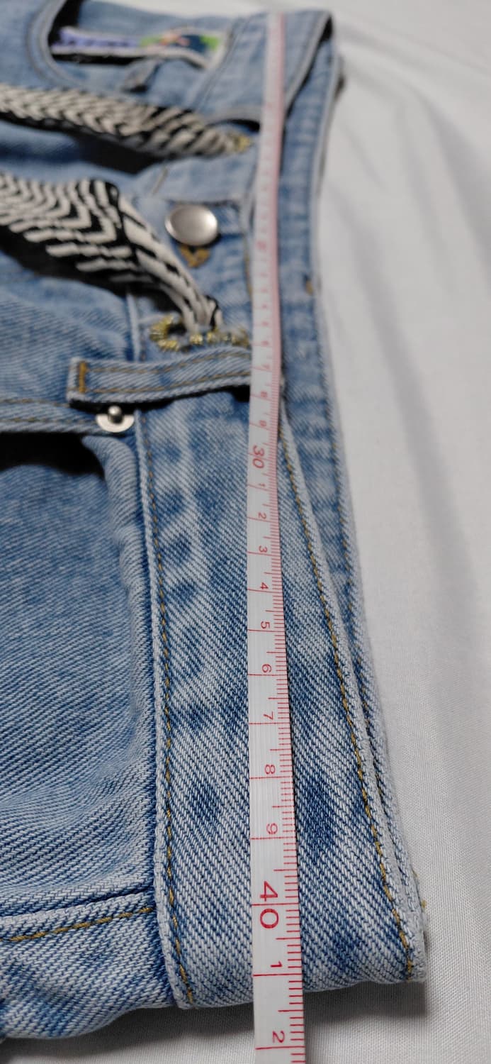 위우(₩I₩) 디태처블 그래픽 데님 팬츠 (2WAY 연출) 상품이미지8