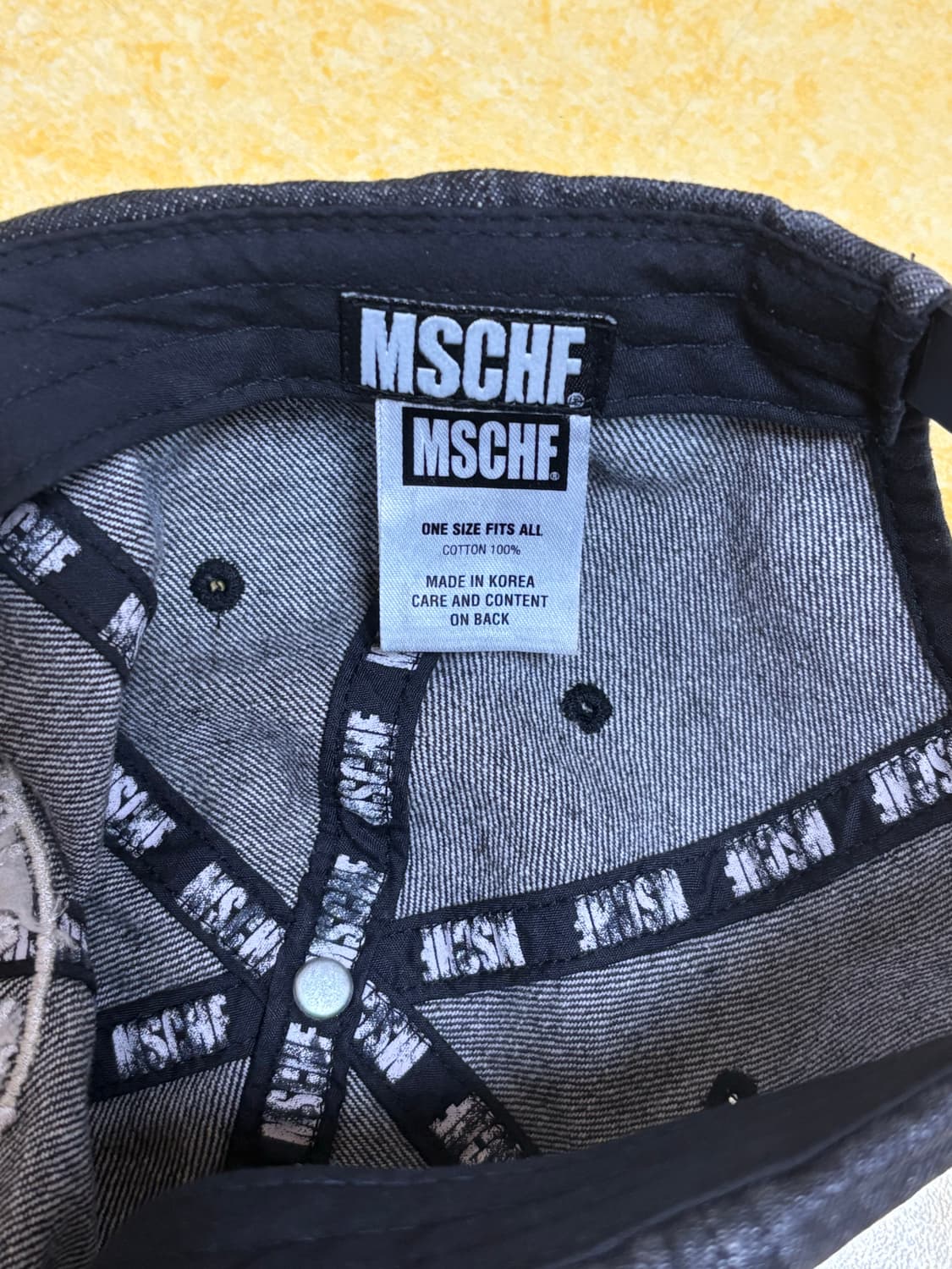 미스치프 흑청 볼캡 상품이미지3