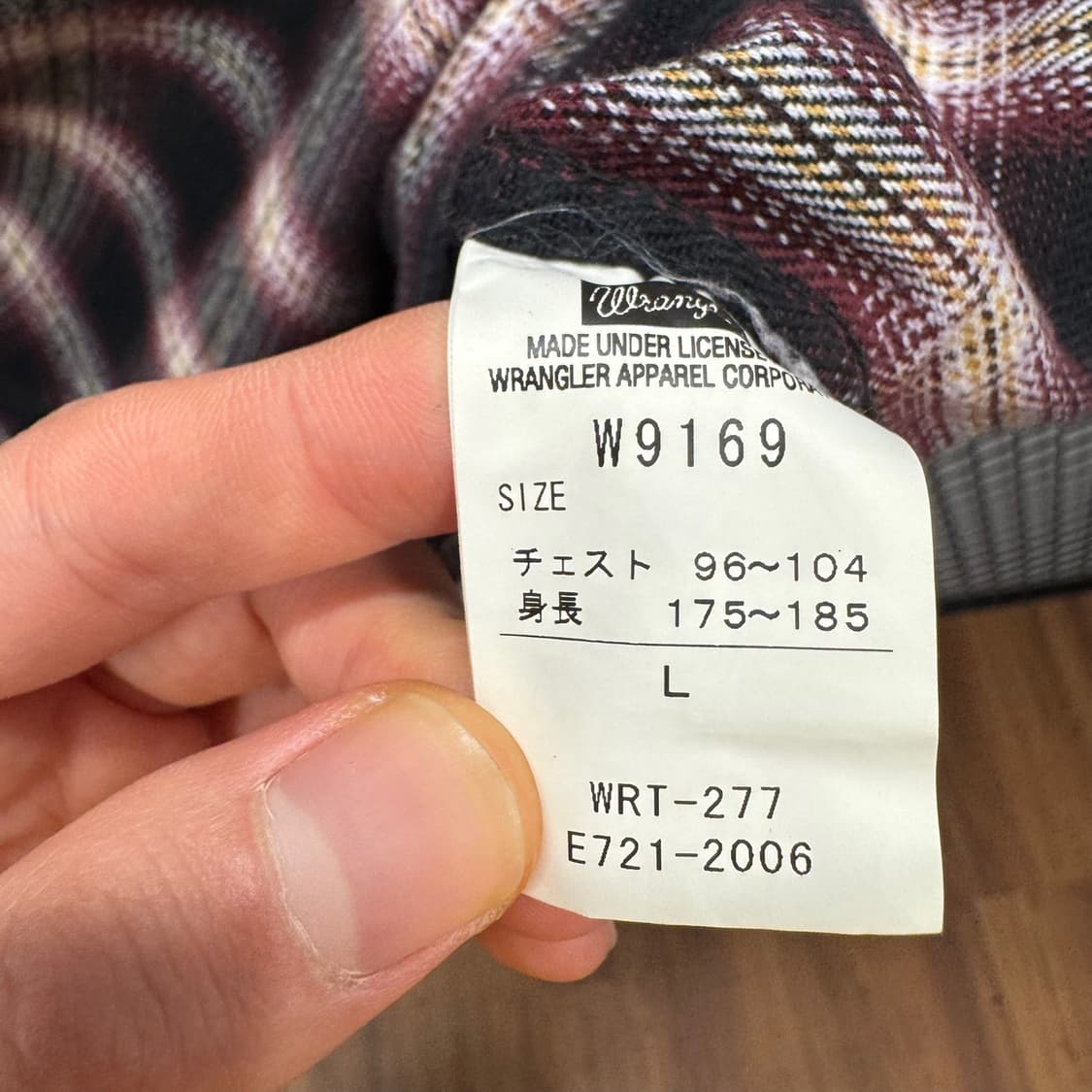 랭글러 웨스턴 셔츠 체크 패턴 다이아몬드 버튼 포인트 레드 블랙 상품이미지7