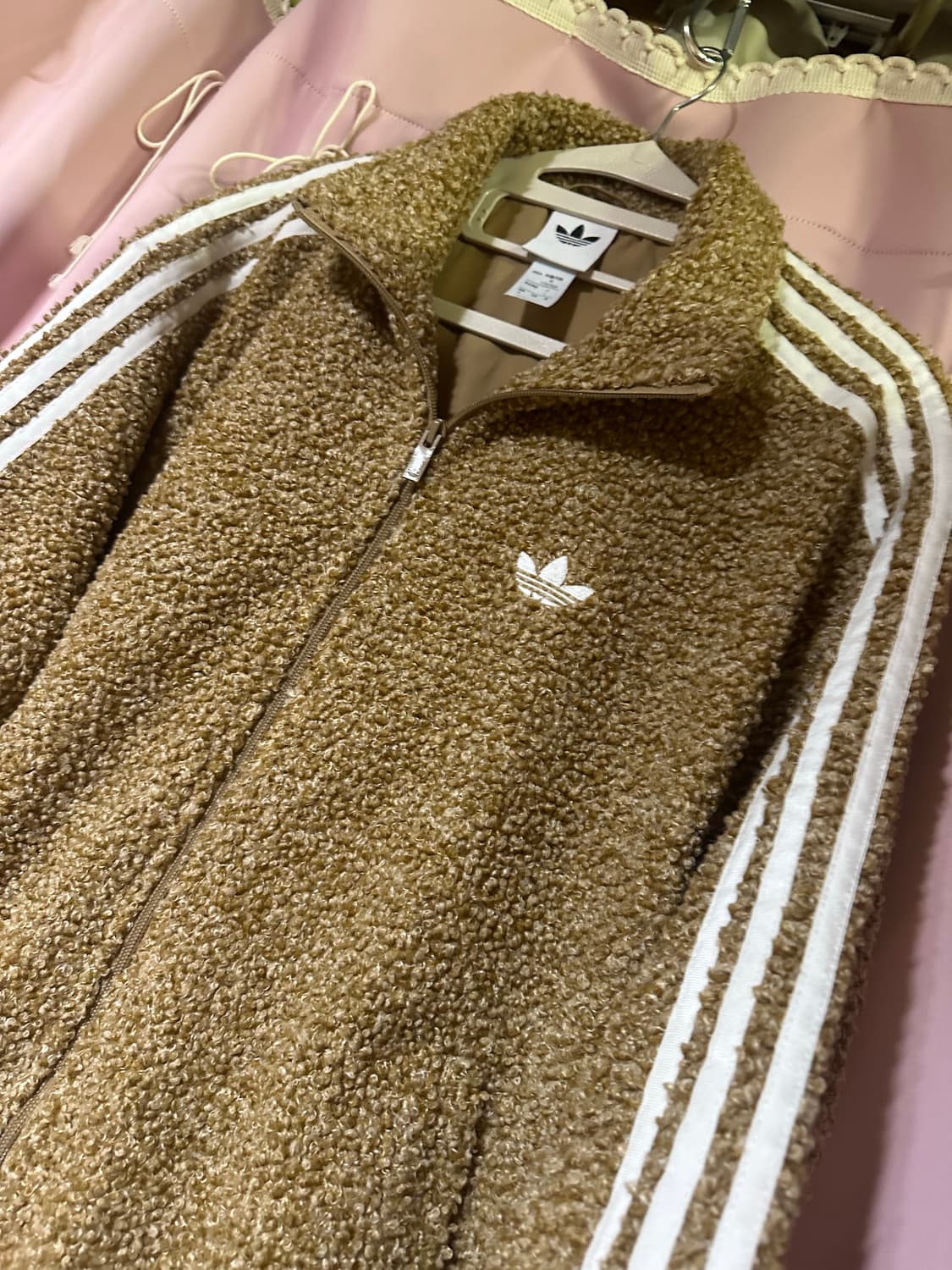 아디다스 부클 파이어버드 트랙탑 뽀글이 플리스 후리스 져지 불꽃 집업 상품이미지2