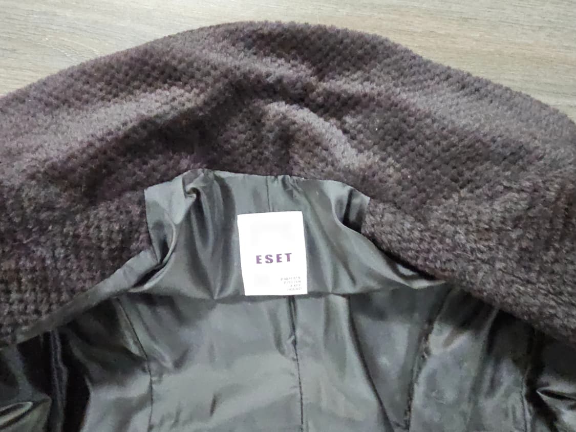ESET 더블 버튼 브라운 알파카 코트 55 상품이미지4