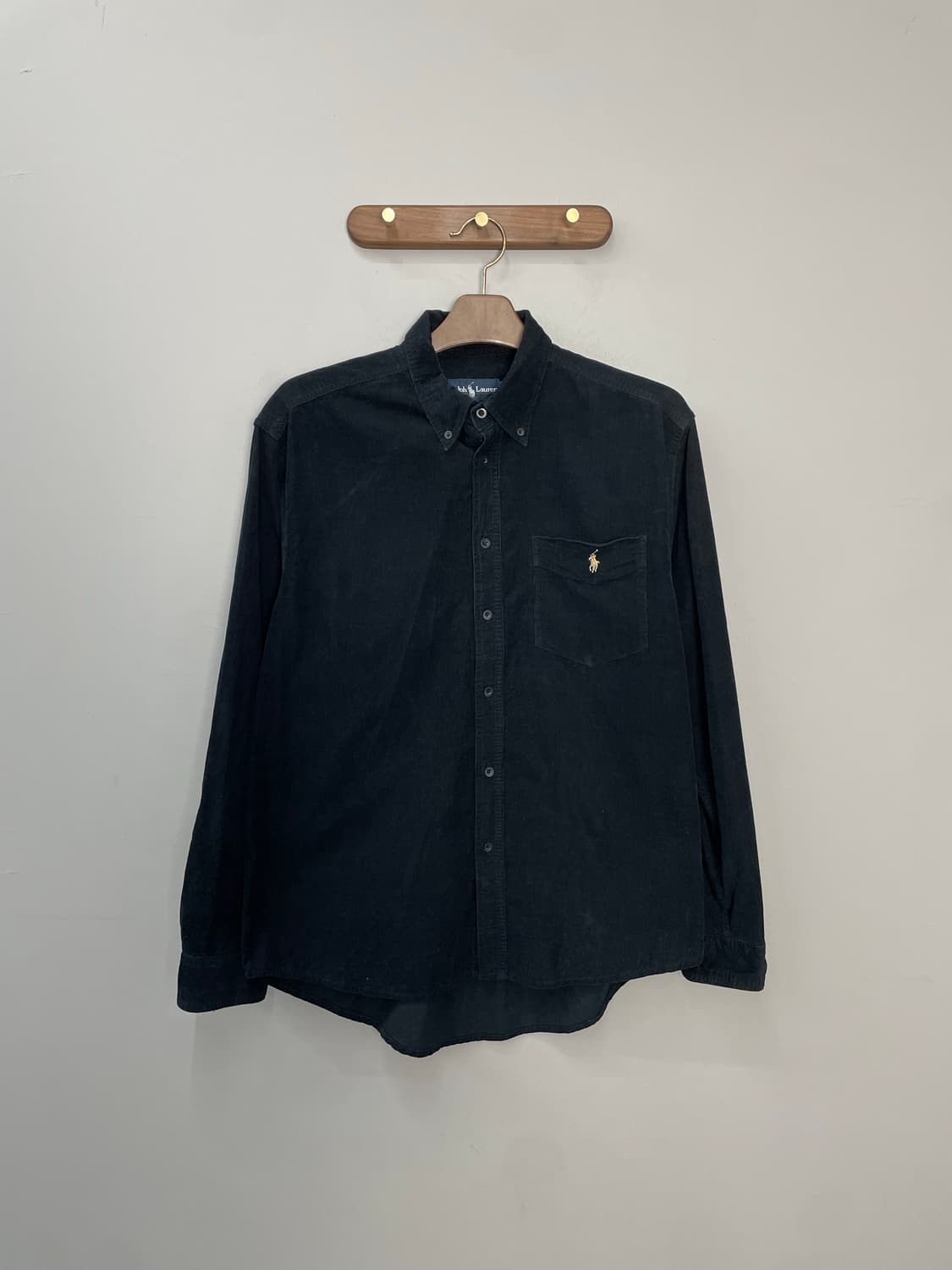 폴로 랄프로렌 자수로고 블랙 셔츠 H1527 상품이미지2