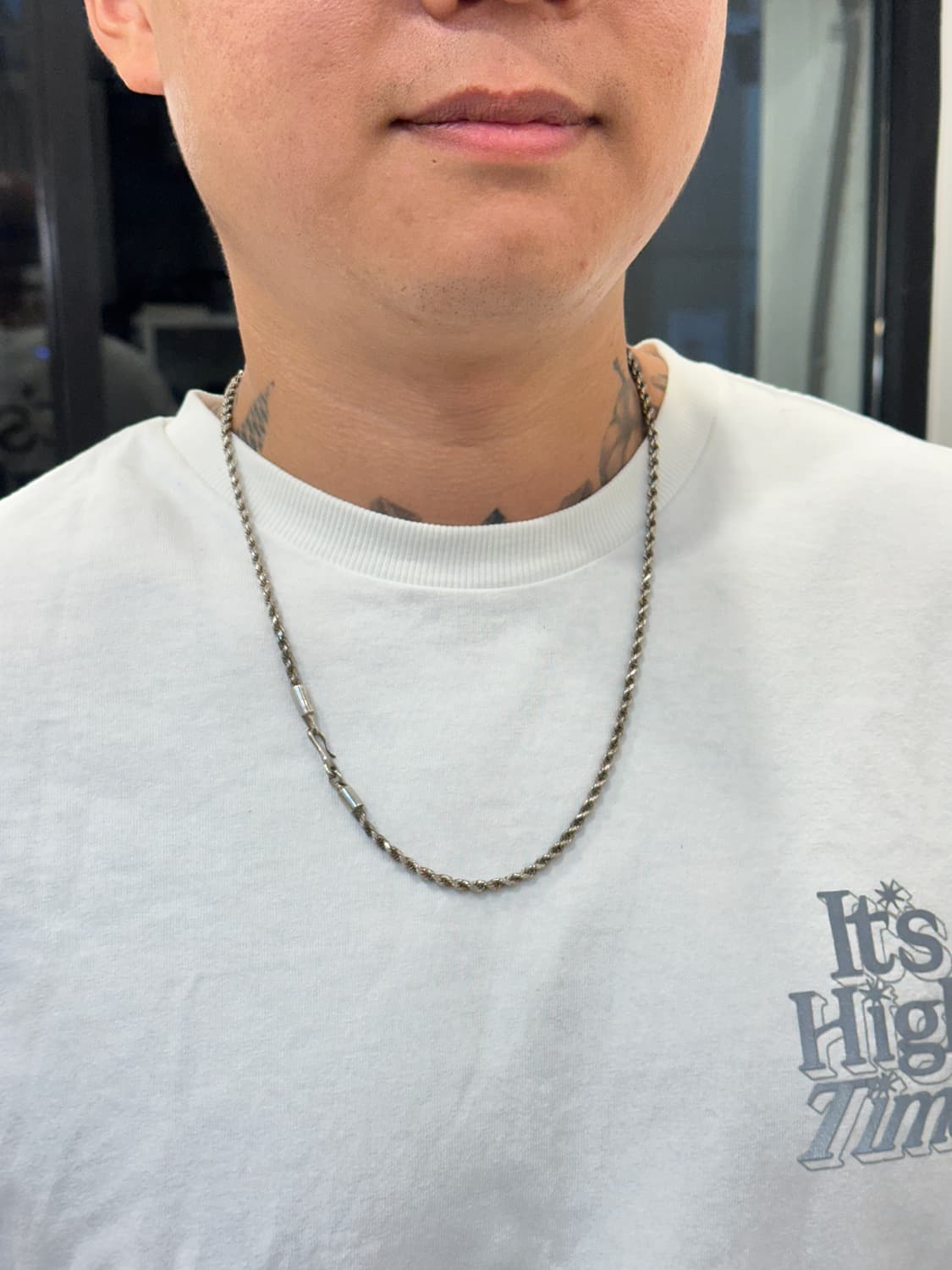 Vintage 925silver chain necklace 상품이미지7