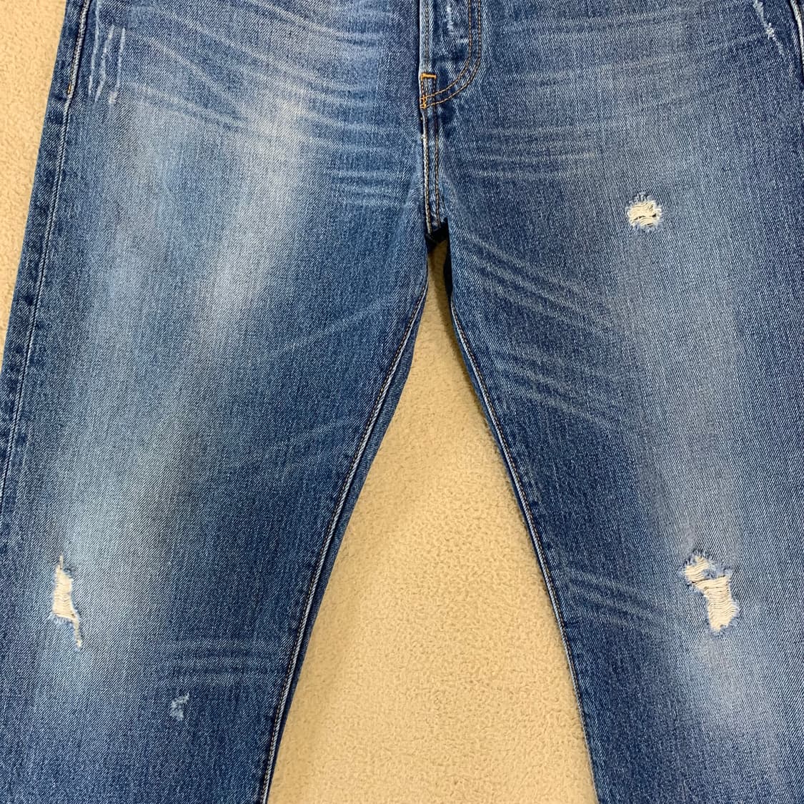 빈티지 리바이스 501 워싱 데님팬츠(34사이즈) 남자청바지 중청 상품이미지9