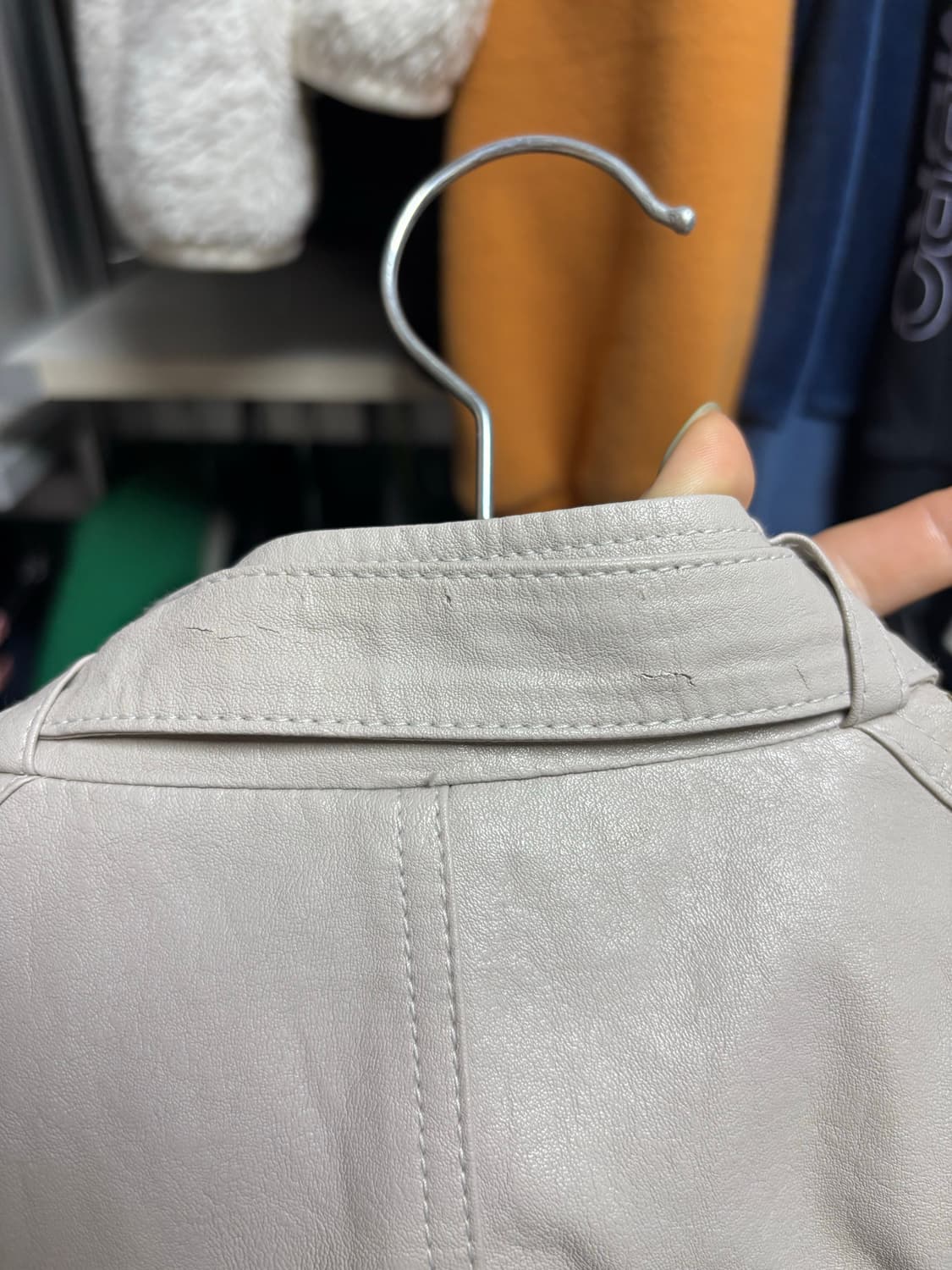 페일제이드모토레이서 자켓 판매합니다(아이보리) 상품이미지4