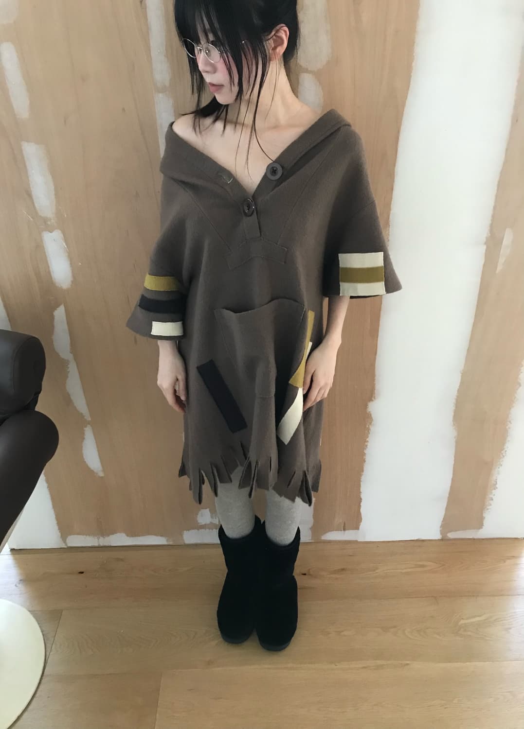 vintage tassel pocket one-piece 상품이미지4