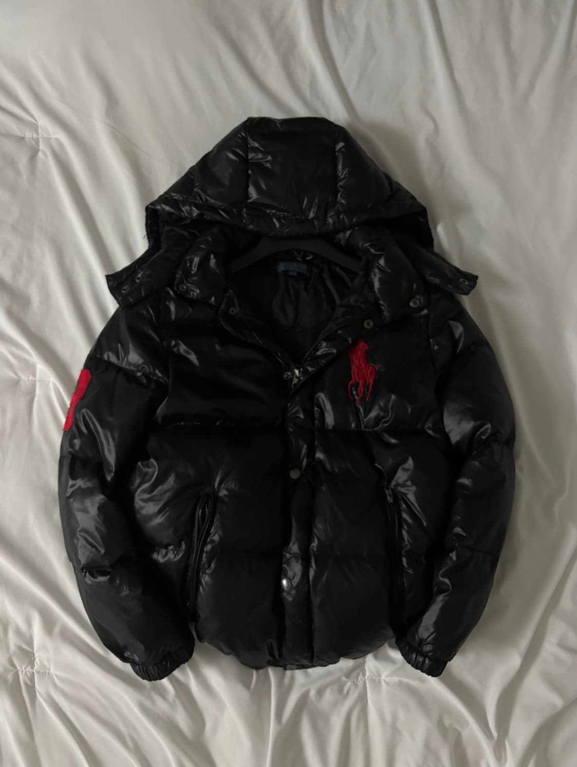 폴로 빅포니 유광 패딩 M 상품이미지2
