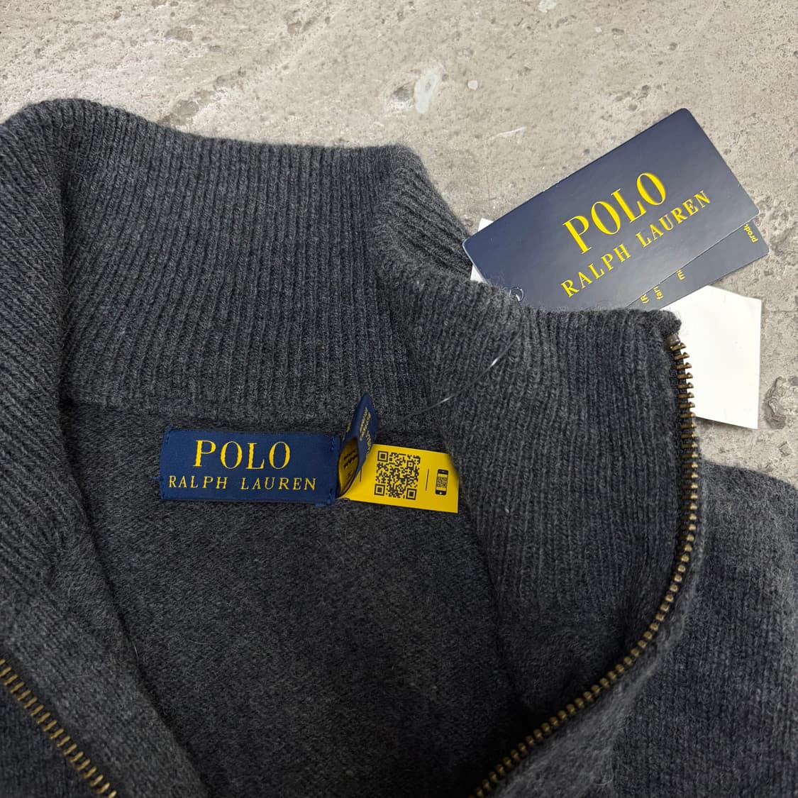 폴로 반집업 니트[2296] 상품이미지7