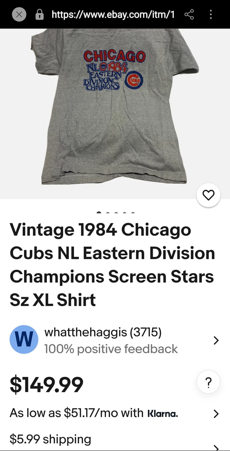 Vintage 80s 스크린스타 싱글스티치 루프휠 50/50 티셔츠 상품이미지1