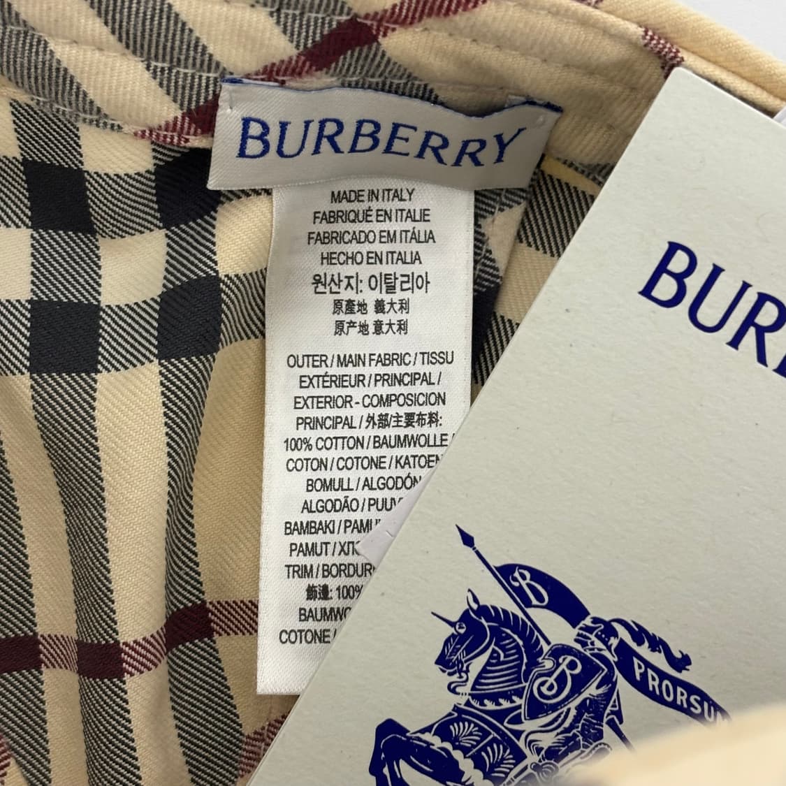 [OS]버버리 체크 볼캡 상품이미지4