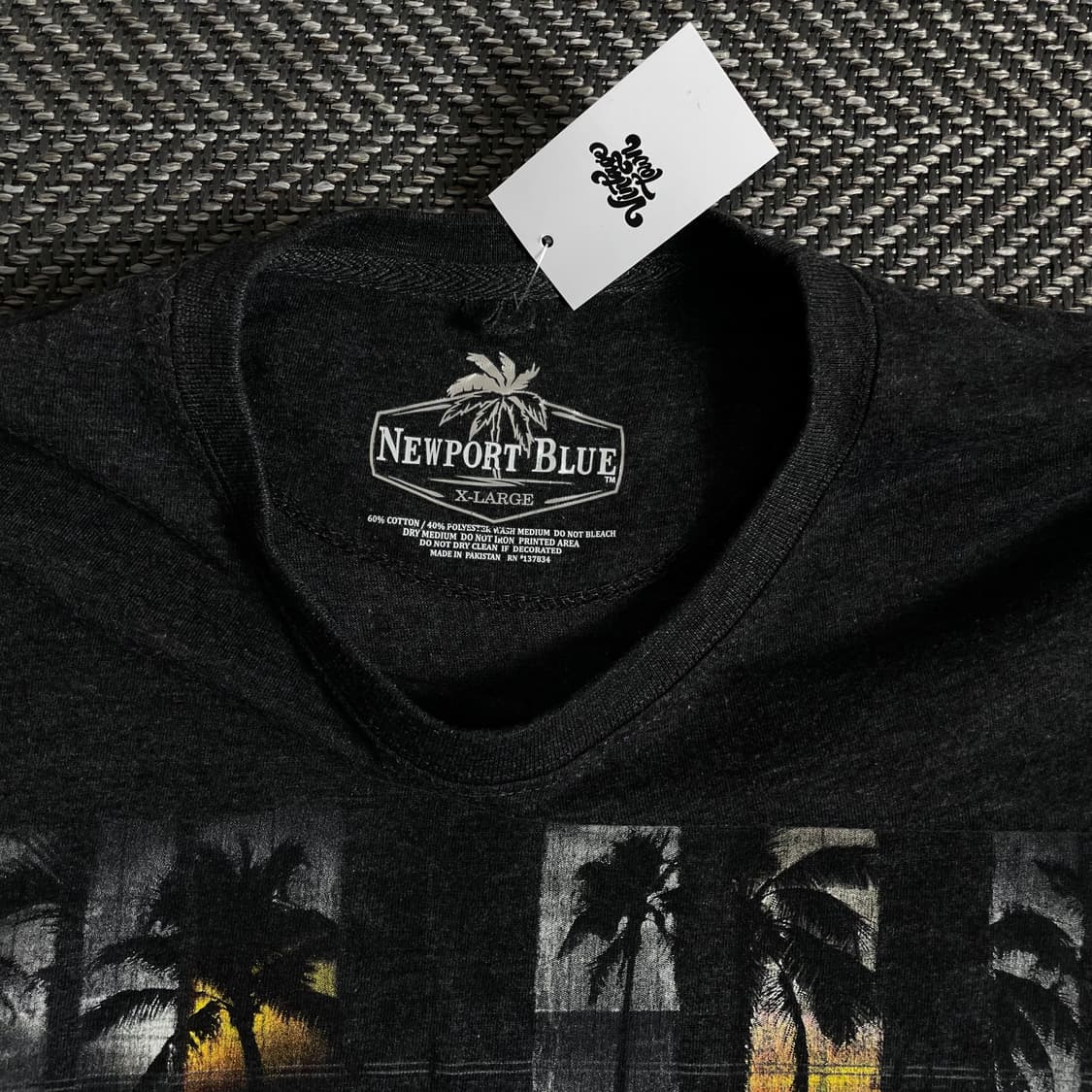 빈티지 팜트리 프린팅 박시핏 티셔츠o 3352 상품이미지4