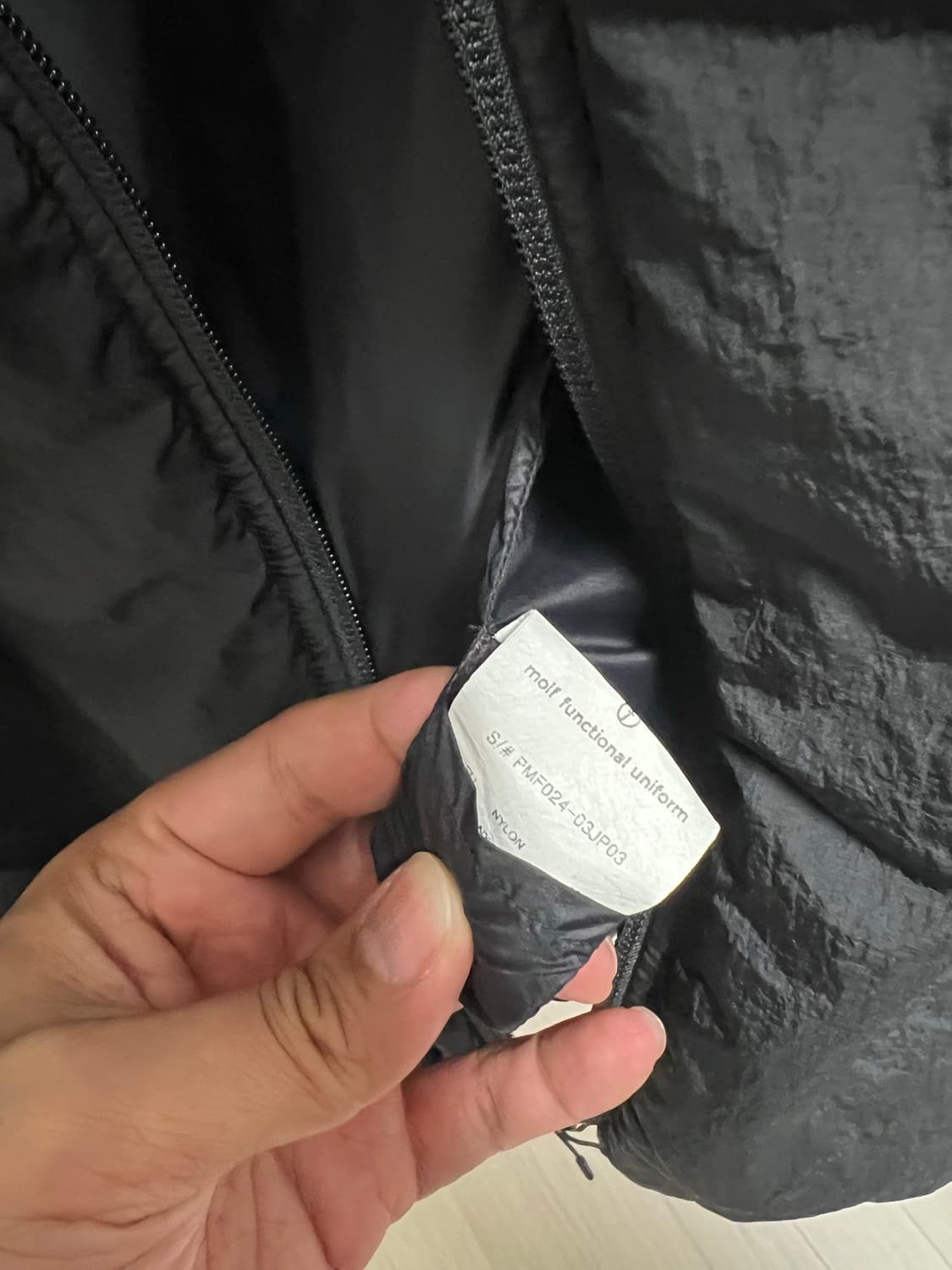 24aw, 3사이즈) 모이프 DOUBLE-ZIP INSULATED PAR 상품이미지3
