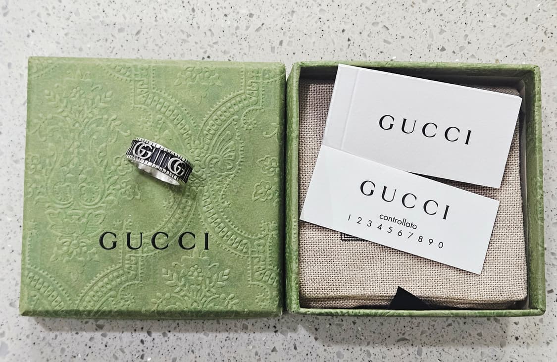 구찌 GG 마몽 와이드 실버 반지 (13호/실측 약12.5호) [정품] 상품이미지4