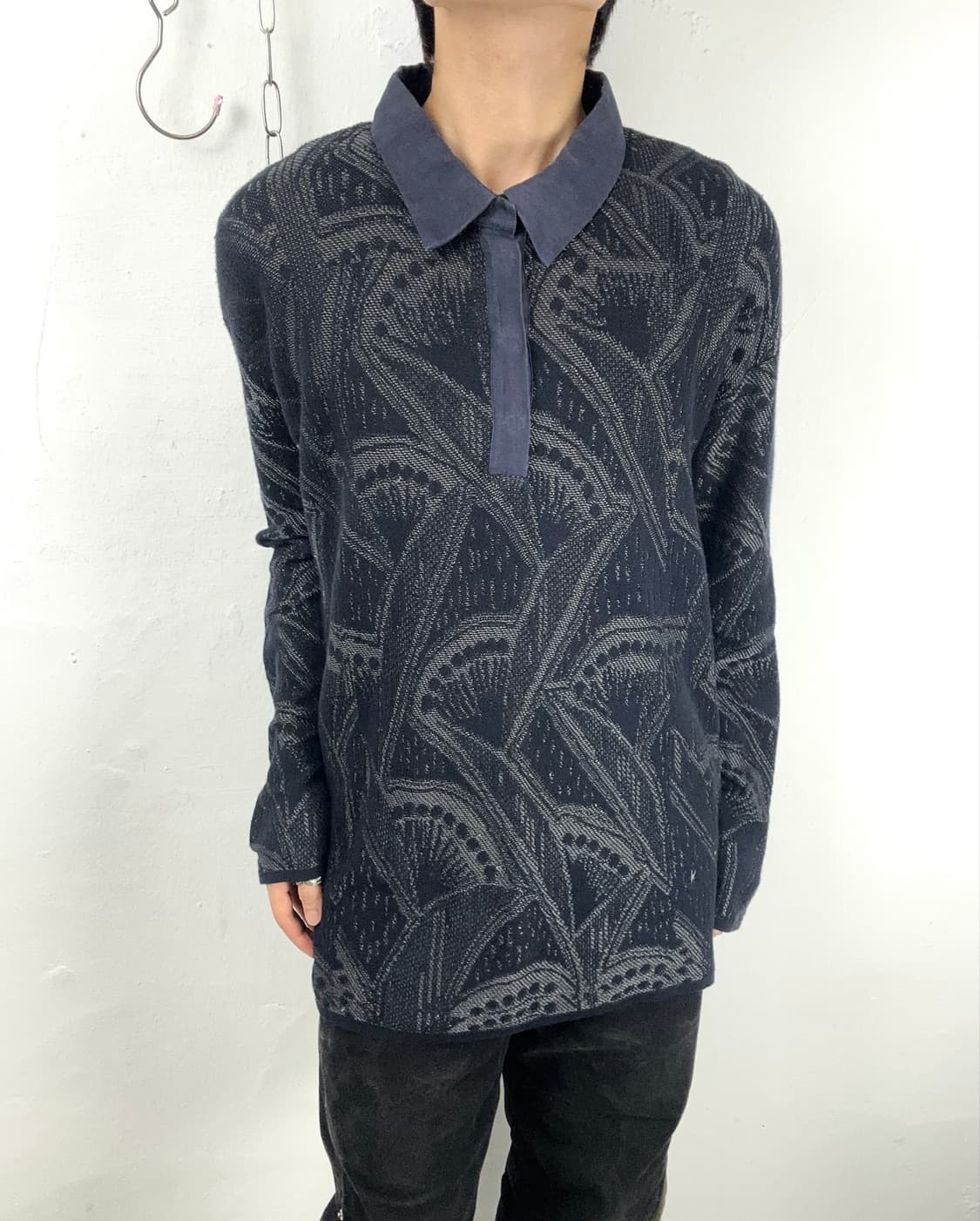 Giorgio Armani Abstract Jacquard Knit Po 상품이미지1