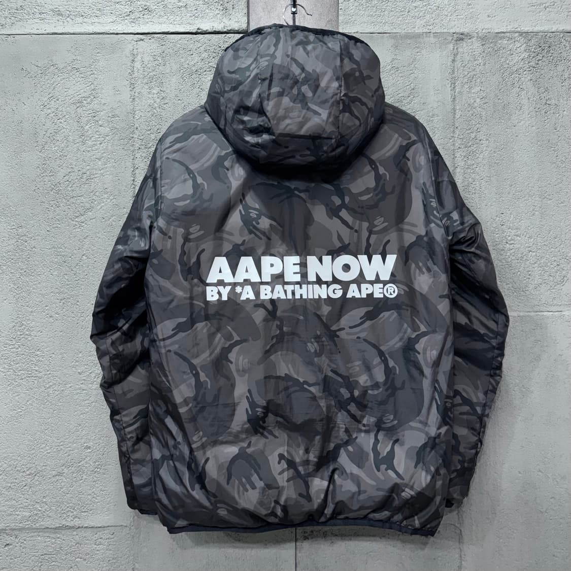 에이프 by 베이프 리버시블 다운 점퍼 (M)   상품이미지4